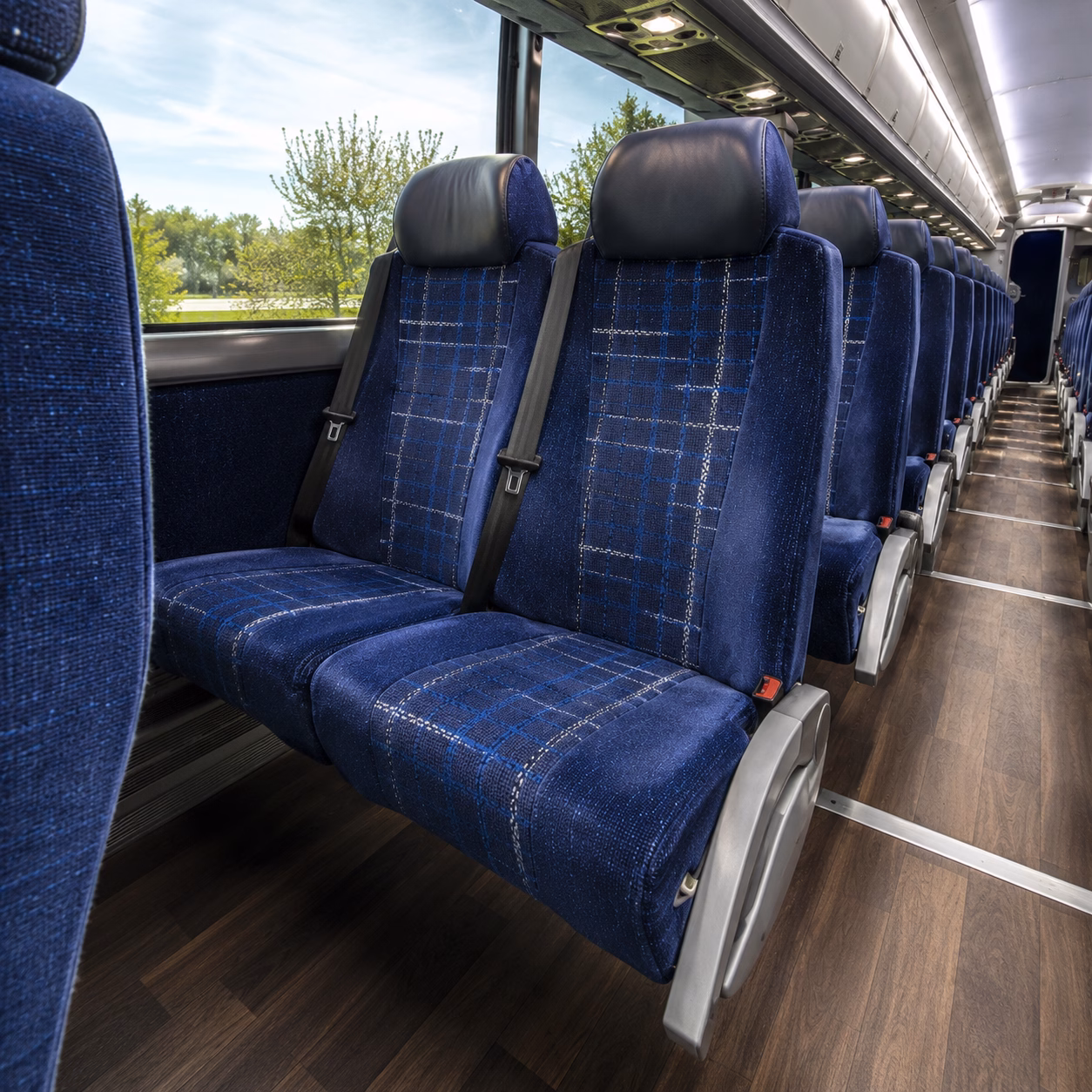 shreveport charter bus rental interior